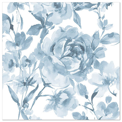 Papstar Royal Collection Napkins Rose - Blue 40x40cm 50pk (Case of 5)