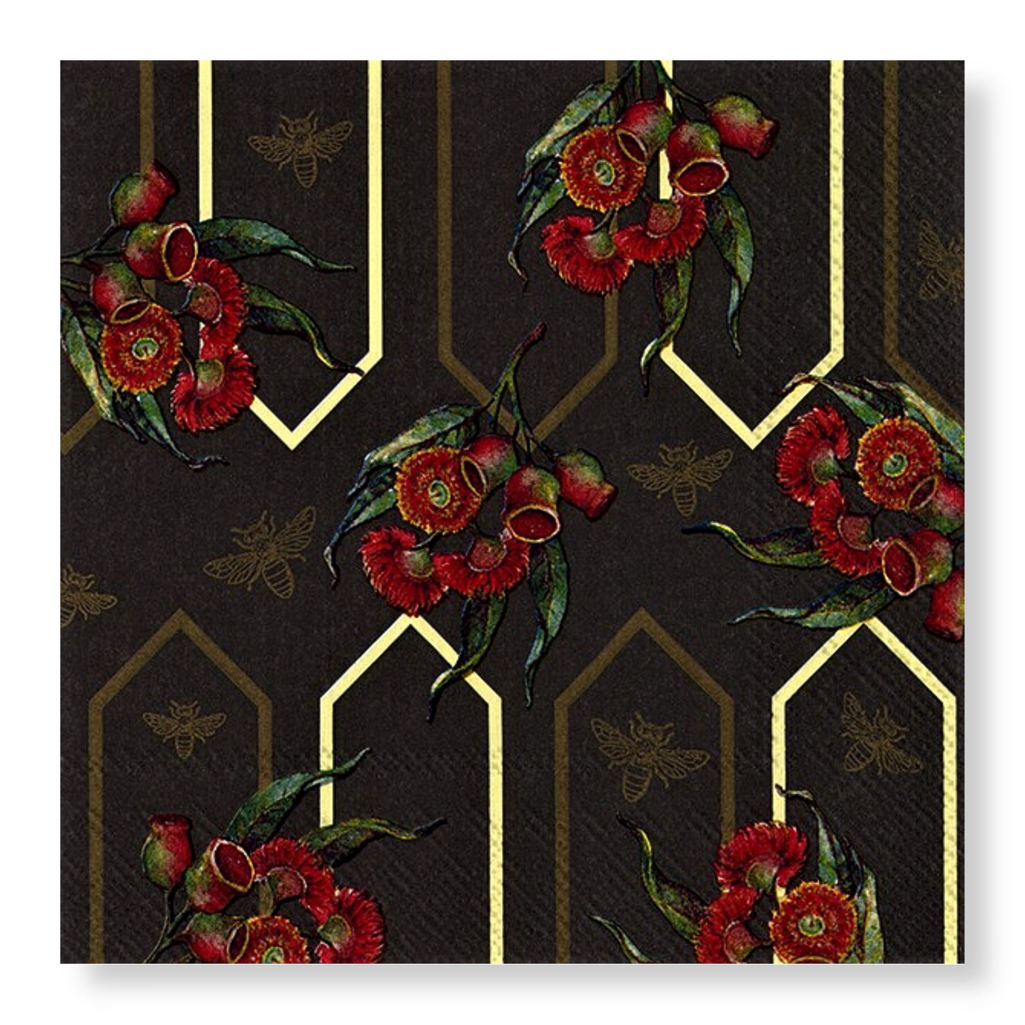 Manor Road Gumnut Wallpaper Luncheon Napkins 20Pk (Case of 6)