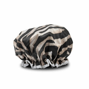 Manor Road Zebra Shower Cap