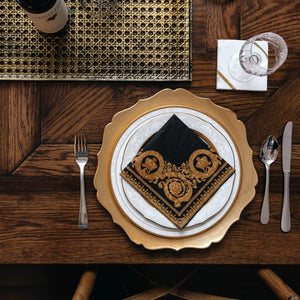 Manor Road Golden Crown Cocktail Napkins 20Pk (Case of 6)
