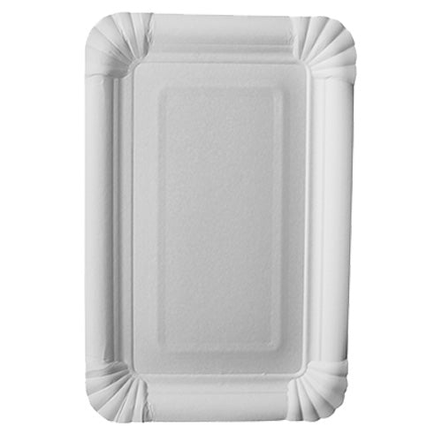 Papstar Pure Rectangle White Plates 13x20cm 25pk (Case of 9)