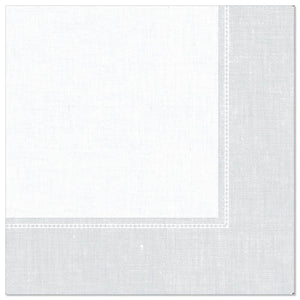 Papstar Royal Collection Napkins Linum - White 40x40cm 50pk (Case of 5)