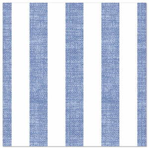 Papstar Royal Collection Napkins Lines - Blue 40x40cm 50pk (Case of 5)