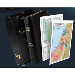 J.N. Darby Bonded leather Pocket Sized Bible with Zip/New Maps (Case of 10)